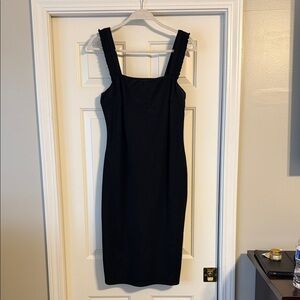 Lulu's Classic Black Midi Dress